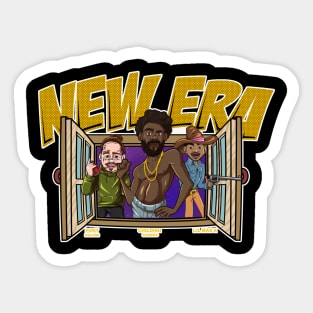 New Era Rapper Illustration Sticker